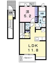 プラシード カーサⅠの間取り画像