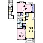 プシケ・社護寺 Bの間取り画像