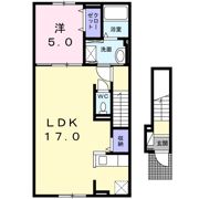 Mメゾン東開の間取り画像