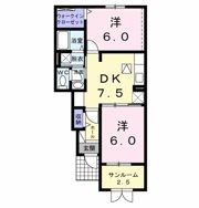ベルフラワーの間取り画像