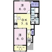 サン ローズの間取り画像