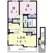 フェリチータ坂東 Bの間取り画像