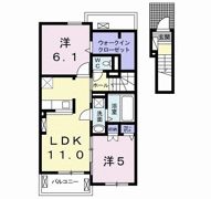アドーニス Ⅱの間取り画像