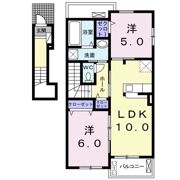 プレジャーケイAの間取り画像