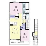グレーシア Aの間取り画像