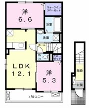 サンリッチ カドイケの間取り画像