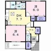 ウィンド ホライズン Bの間取り画像