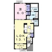 チェリー・ブロッサムR Ⅰの間取り画像