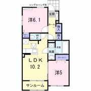 サン ルタン Aの間取り画像