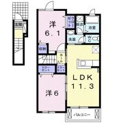 棗（なつめ） Ⅱの間取り画像