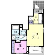 オレンジパークⅡ成岩Bの間取り画像