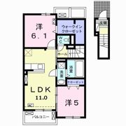 ジェルメ アールBの間取り画像