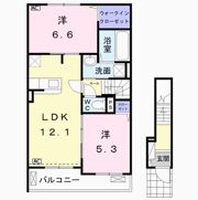 ジェルメ アールCの間取り画像