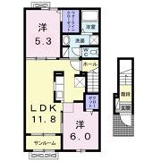 Qウエスト五湖の間取り画像