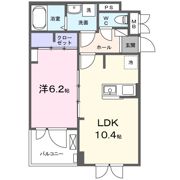 La Paix（禁煙AP）の間取り画像
