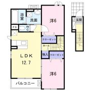 ニューシャルムの間取り画像