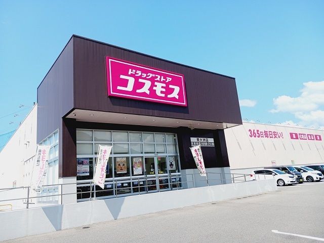 近くのコスモス東大洲店様まで650m（徒歩9分）