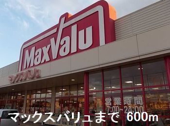 近くのマックスバリュまで600m(徒歩8分)