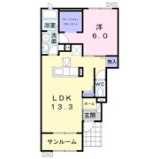 サニーレジデンス・ケイの間取り画像