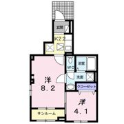 ルシエル ブルーの間取り画像
