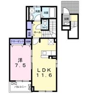 シャルマン Bの間取り画像