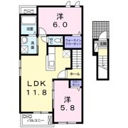 リベルテⅡ・2号館の間取り画像