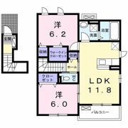 エスポワールあさみぞ Ⅰの間取り画像