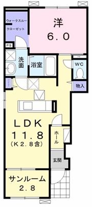 ルーナハナの間取り画像