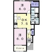 グレースガーデン南高下Ⅲの間取り画像