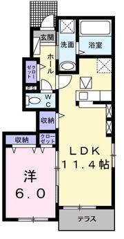 メゾン・ラピュタⅢの間取り画像