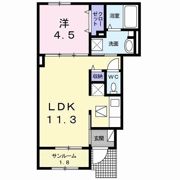 アクティ・リーベル Ⅱの間取り画像