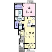 ジェントリー東根Bの間取り画像