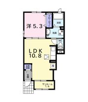 パラディーゾ金田東Ⅱの間取り画像