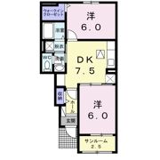 アザリーメゾン 壱番館の間取り画像