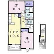 アザリーメゾン 壱番館の間取り画像