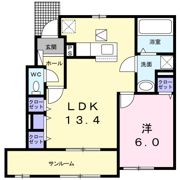 アルファコートの間取り画像