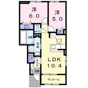 アーバンハイツBの間取り画像