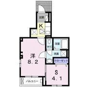 サクセスロード Aの間取り画像