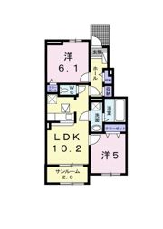 プリュレの間取り画像