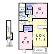 プランドールⅡBの間取り画像