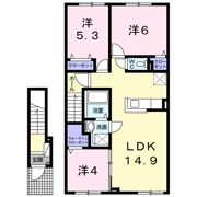 フランⅡの間取り画像