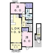 PlaisirⅡの間取り画像