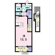 ハーモニーⅠの間取り画像