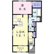 ココロン Bの間取り画像