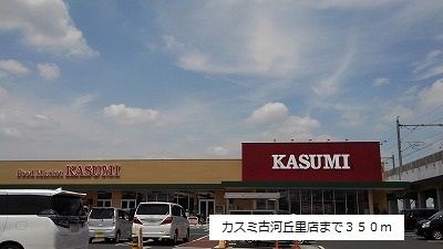 近くのカスミ古河丘里店まで350m（徒歩5分）
