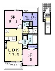 スペラレーヴ B棟の間取り画像