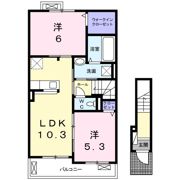 ソフィア根耒Ⅱの間取り画像