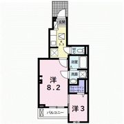 バーシアⅢ番館の間取り画像