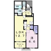 アンドロイ アンソレイユ Bの間取り画像