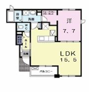 ハウス ラフランス Aの間取り画像